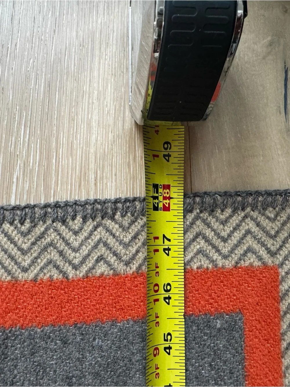 Faribault Woolen Mill Co. Monogram Wool Blend Throw — “S” — Anthropologie — NWT